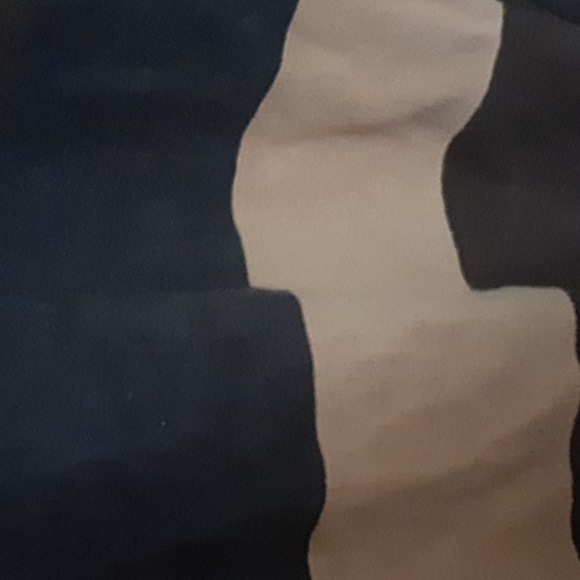 Land's End sz Large mens quarter zip sweater gray tan cotton - Picture 3 of 5